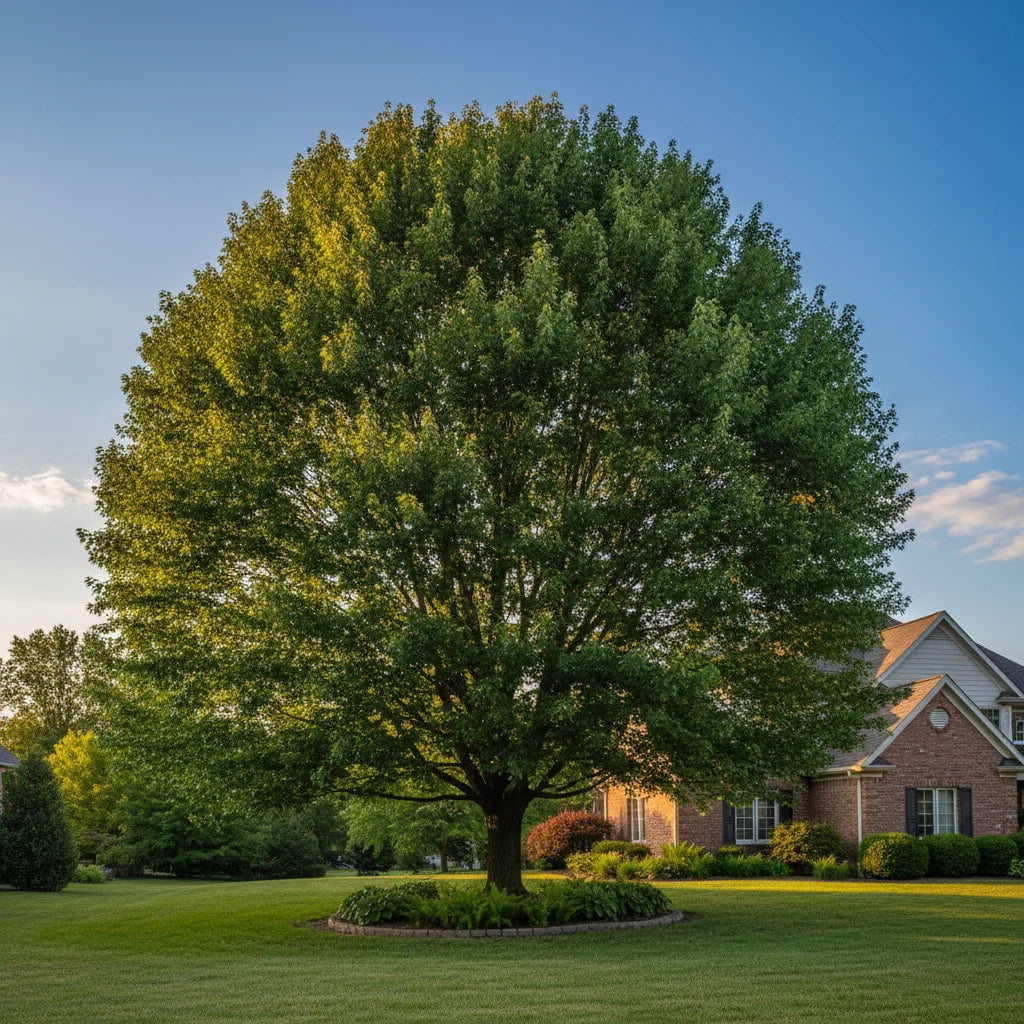 Mature shade trees in zone 3 landscape
