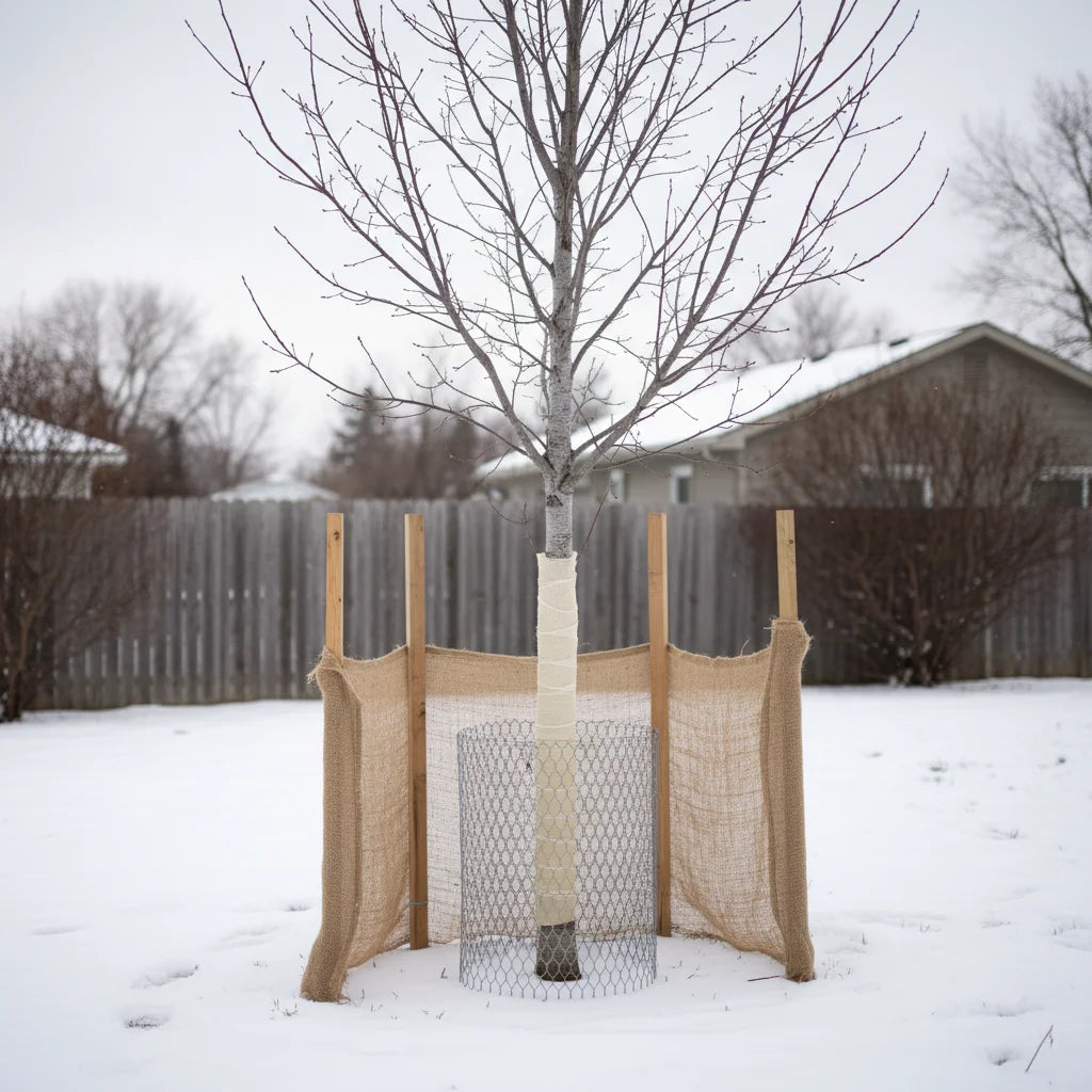 Winter protection for young zone 3 shade trees