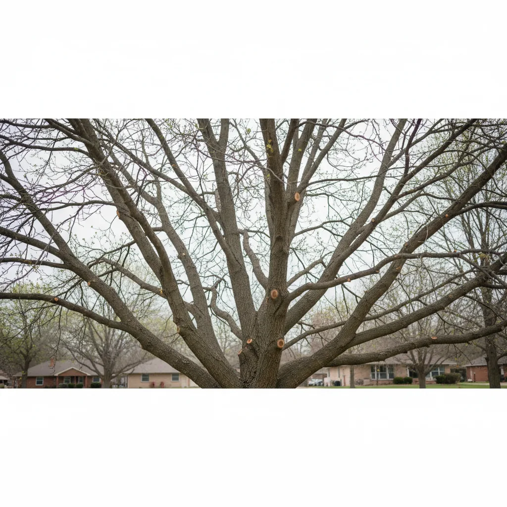 Storm-resistant pruning techniques for Oklahoma trees