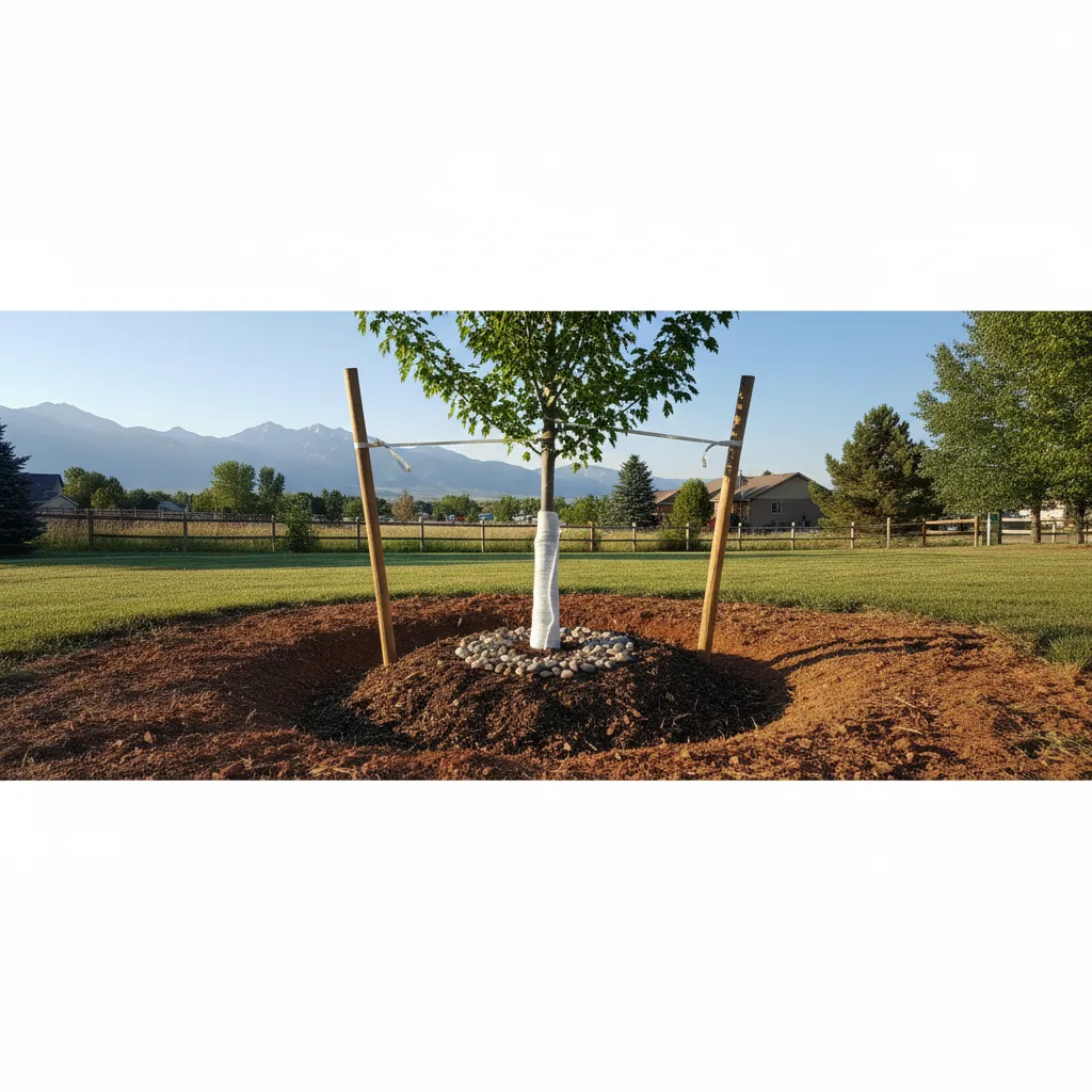 Proper tree planting techniques for Colorado's clay soils and high altitude conditions